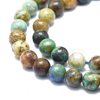 Chapelets de perles en chrysocolle et lapis lazuli naturelles(G-F715-105A)-3