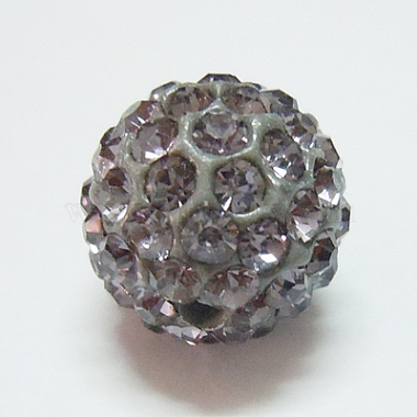 Polymer Clay Rhinestone Beads(X-RB-C1438-10mm-A12)-2