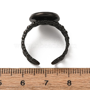 Curb Chains Shapes 304 Stainless Steel Ring Components(STAS-P454-04C-B)-3