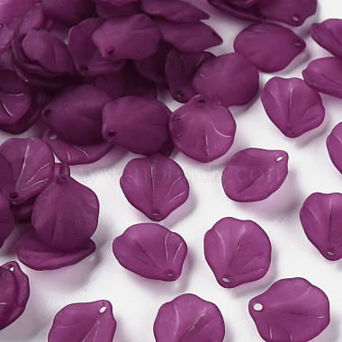 Dark Orchid Petaline Acrylic Pendants