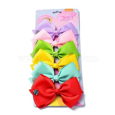 Mixed Color Cloth Alligator Hair Clips