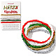 5Pcs Christmas Theme Glass Seed Beads Stretch Bracelet Sets(QO0041-6)-1