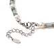 Natural Moss Agate & Pearl & Crystal Rhinestone Beaded Necklace for Women(NJEW-JN04209-04)-4
