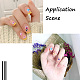 Fashewelry 10 feuilles 10 modèles 5d autocollants nail art décalcomanies anaglyphes(MRMJ-FW0001-03)-6