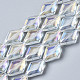 Chapelets de perles en verre galvanoplastique(X-EGLA-N008-009-A01)-1