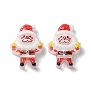 Christmas Series Resin Cabochons, Santa Claus, 11.5x8.5x4mm(CRES-Q006-02J)