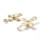 Cross Alloy Dangle Earrings(EJEW-L260-01LG)-3