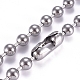 304 Stainless Steel Ball Chain Necklace(X-NJEW-G340-05P-03)-1