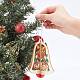 GORGECRAFT 6Pcs 6 Styles Wooden Christmas Ornaments(WOOD-GF0001-51)-3