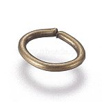 Iron Open Jump Rings, Oval, Antique Bronze, 6.5x4.5x0.7mm, 21 Gauge, Inner Diameter: 3x4mm, 300pcs/bag(IFIN-WH0051-74C-AB)