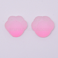 Gradient Style Resin Cabochons, Imitation Food, Little Feet, Pink, 16x16x7mm(CRES-CJC0001-09C)