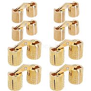 8Pcs 2 Style Brass Barrel Hinges, Invisible Hinges, for Door Window Cabinet, Golden, 18~22.5x8~10mm, Hole: 4~5x5~6.5mm, 4pcs/style(FIND-GF0004-72)