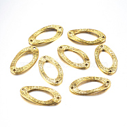 Tibetan Style Links connectors, Alloy, Cadmium Free & Lead Free & Nickel Free, Oval, Antique Golden Color, 36x18x2mm, Hole: 2mm, 232pcs/776g(TIBEB-LF10446YKG-AG-FF)