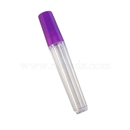 Plastic Sewing Needle Holder Storage Case, Needle Tube Toothpick Storage Organizer Box, Dark Orchid, 10cm(WG75435-04)