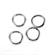 304 Stainless Steel Jump Rings, Open Jump Rings, Stainless Steel Color, 7x1mm, 18 Gauge, Inner Diameter: 5mm(STAS-D448-098P-7mm)