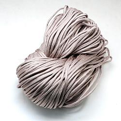 7 Inner Cores Polyester & Spandex Cord Ropes, Solid Color, for Rope Bracelets Making, Rosy Brown, 4~5mm, about 109.36 yards(100m)/bundle, 420~500g/bundle(RCP-R006-194)