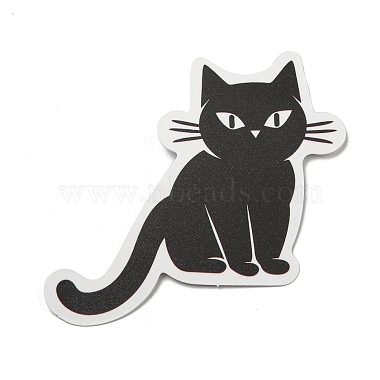 50Stück PVC selbstklebende Katzen-Cartoon-Aufkleber(STIC-B001-06)-4
