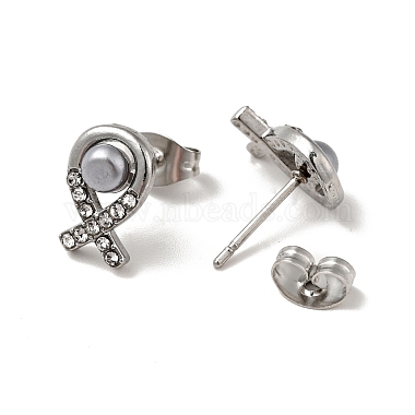 Fish 304 Stainless Steel Stud Earrings(EJEW-A081-17P)-3