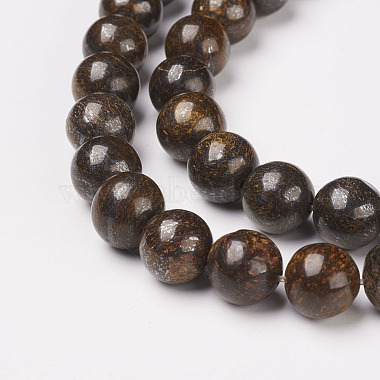 Natural Bronzite Beads Strands(X-G-D169-01-8mm)-2