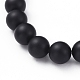 Natural Black Agate(Dyed) Beads Stretch Bracelets(BJEW-JB04801-01)-3