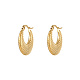 Real 18K Gold Plated 304 Stainless Steel Hoop Earrings(GU2776-2)-1