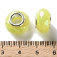 Opaque Brass Cores Acrylic European Beads(OACR-M024-03S-09)-3