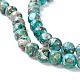 Brins de perles de jaspe impérial naturel et d'opale synthétique assemblés(G-K317-A09-01)-3