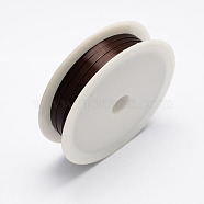 Iron Wire, Coconut Brown, 24 Gauge, 0.5mm, about 22.96 Feet(7m)/roll, 10 rolls/set(MW-R001-0.5mm-06)
