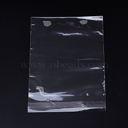 Cellophane Bags, OPP Material, Adhesive, Rectangle, Clear, 15x10cm, Unilateral Thickness: 0.023mm, Inner Measure: 13x10cm(OPC-S018-15x10cm)