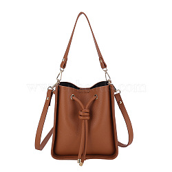 DIY Knitting PU Imitation Bag Making Kit, Including Leather Bag Accessories, Sienna, 220x200x100mm(PW-WGC4DB8-04)