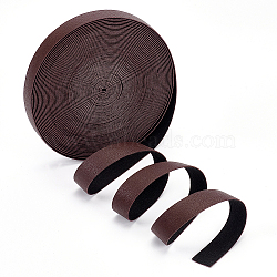 Flat PU Leather Cord, for DIY Craft Making, Coconut Brown, 15x1mm, about 10.94 Yards(10m)/Roll(LC-WH0008-02B)