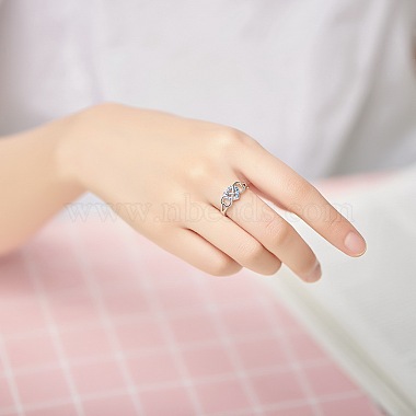 Shegrace perfektes Design 925 Sterlingsilber Fingerring(JR341A)-4