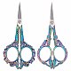 2Pcs 2 Style Stainless Steel Retro-style Sewing Scissors for Embroidery(TOOL-SC0001-29)-1