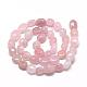 Chapelets de perles en quartz rose naturel(G-R445-8x10-13)-2