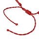 Mehrsträngiges Armband aus gewachsten Polyesterschnüren(BJEW-JB09632)-4