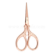 201 Stainless Steel Scissors, Craft Scissor, for Needlework, Rose Gold, 90x45mm(PW22062841808)