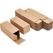 Paper Cardboard Boxes, Essential Oil Packing Box, Gift Box, Rectangle, Sandy Brown, 9.1x3.7x3.6cm, Unfold: 18.6x7.2x0.1cm(CBOX-WH0003-17A-01)