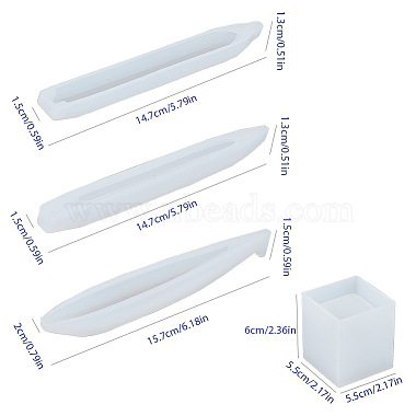 Sunnyclue moldes de silicona para bolígrafos(DIY-SC0001-13)-4