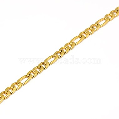 304 Stainless Steel Figaro Chain Necklace Making(X-STAS-A028-N023G)-2