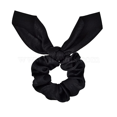 Black Polyester Hair Ties