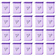 20Pcs Polyester Mesh Sachet Packing Drawstring Bgas(ABAG-TA0002-20C)-1