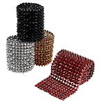 4 Yards 4 Colors Plastic Rivets, Cone, Mixed Color, 120mm, 1 yards/color(DIY-WR0004-34)