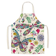 Easter Theme Flax Sleeveless Apron, with Double Shoulder Belt, Colorful, 700x600mm(PW-WG92721-13)