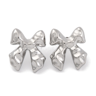 Bowknot 304 Stainless Steel Stud Earrings