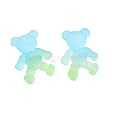 1-Hole Transparent Spray Painted Acrylic Buttons(BUTT-N020-001-B01)-4