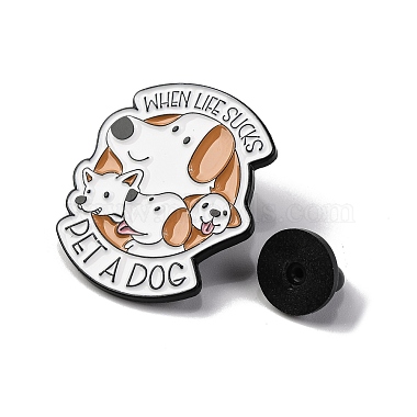 Broches en alliage de zinc pour chien corgi mignon et créatif(JEWB-U001-01N)-3