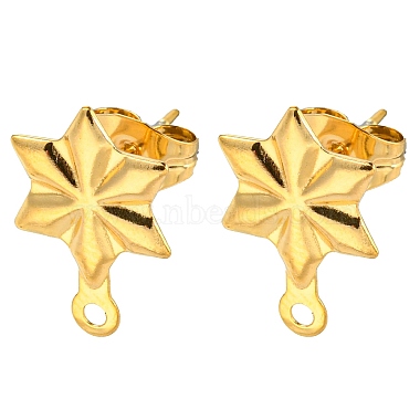 Golden Star 304 Stainless Steel Stud Earring Findings