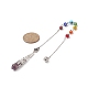 Mixed Natural Gemstone Pointed Drowsing Pendulums(PALLOY-JF01991)-3