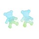 1-Hole Transparent Spray Painted Acrylic Buttons(BUTT-N020-001-B01)-4