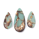 Assembled Synthetic Bronzite and Aqua Terra Jasper Pendants(G-S328-003I)-2